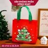 Túi xách tote vải không dệt Noel, đựng sách vở, quà Giáng Sinh, chỉ 9.900₫ 9