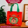 Túi xách tote vải không dệt Noel, đựng sách vở, quà Giáng Sinh, chỉ 9.900₫ 10