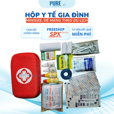 Túi Y Tế Cứu Thương Gia Đình 21x14x5cm 14 Cơ Số PureHealth - Giá ưu đãi 300.000 Túi Y Tế Cứu Thương Gia Đình 21x14x5cm 14 Cơ Số PureHealth - Giá ưu đãi 300.000
