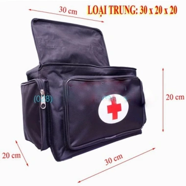 Túi y tế đen lớn nhiều kích thước – Chắc chắn, giá ưu đãi 84.500₫