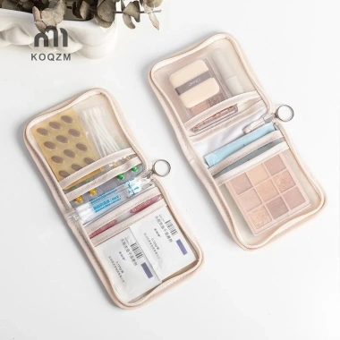 Túi y tế di động gập lại, mở rộng khóa kéo - Bộ sơ cứu du lịch ngoài trời, lưu trữ thiết yếu
