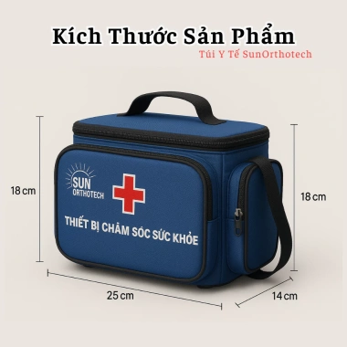 Túi Y Tế Gia Đình SunOrthotech Xanh Dày Dặn, Chống Bụi, Dễ Vệ Sinh - Giảm 23% 2
