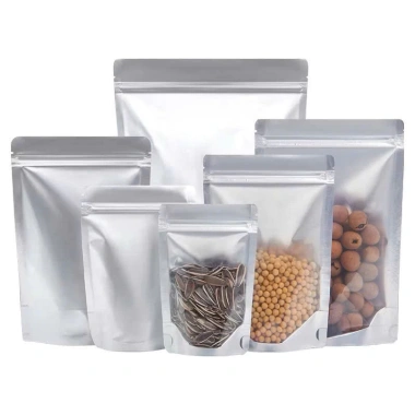 Túi Zip Bạc 25x35 Khóa Kéo Kín Khí Đựng Đò Khô, Nho Khô, Mứt Tết - Giá 15.000đ
