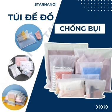 Túi zip du lịch chống bụi, nước, ẩm mốc - Đựng giày, quần áo bảo vệ hoàn hảo