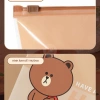 Túi Zip Du Lịch Line Friends Nhà Niêu - Đa màu, dày dặn, khóa trượt, dễ phân loại, 61k 3