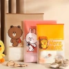 Túi Zip Du Lịch Line Friends Nhà Niêu - Đa màu, dày dặn, khóa trượt, dễ phân loại, 61k 6