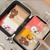 Túi Zip Du Lịch Line Friends Nhà Niêu - Đa màu, dày dặn, khóa trượt, dễ phân loại, 61k 9