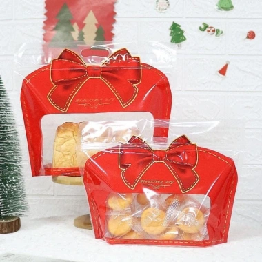 Túi zip đựng bánh hình nơ 10 chiếc - Nhỏ gọn, bảo quản bánh tươi, giảm giá 28k
