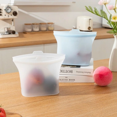 Túi Zip Đứng DITIPOO Silicon 500/1.000/1.500ml - Bảo quản thực phẩm, tái sử dụng, chống rò rỉ, giá 39.000đ 3