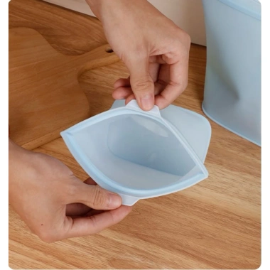 Túi Zip Đứng DITIPOO Silicon 500/1.000/1.500ml - Bảo quản thực phẩm, tái sử dụng, chống rò rỉ, giá 39.000đ 6