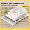 Túi zip lụa mờ PE trong suốt 100 chiếc - Đựng quần áo, mỹ phẩm, giày dép, du lịch, giá 84.000 VND