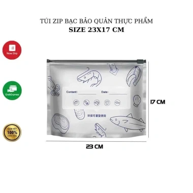 Túi zip nhôm bảo quản thực phẩm kín khí, giữ mùi, tái dùng - Giá chỉ 40.000đ 5