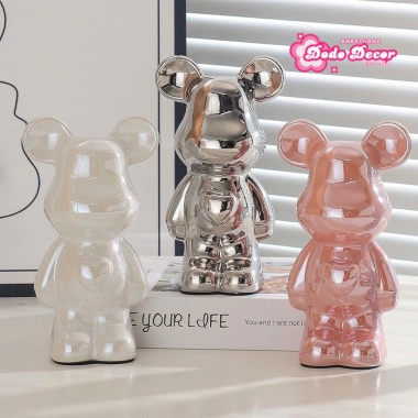Tượng Decor Gấu Bearbrick Gốm Mạ Tinh Điện Cao Cấp - Trang Trí Bàn Học và Nhà Cửa 95.5k 3 Tượng Decor Gấu Bearbrick Gốm Mạ Tinh Điện Cao Cấp - Trang Trí Bàn Học và Nhà Cửa 95.5k 3