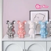 Tượng Decor Gấu Bearbrick Gốm Mạ Tinh Điện Cao Cấp - Trang Trí Bàn Học và Nhà Cửa 95.5k 5