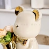 Tượng Gấu Gốm Mạ Điện 2 Màu - Thiết Kế Ôm Bình Hoa, Trang Trí Bàn TV và Bàn Làm Việc, Giá Ưu Đãi 240k 8