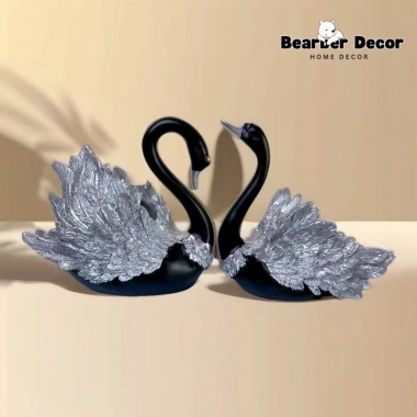 Tượng Thạch Cao Cặp Đôi Thiên Nga - Trang Trí Sang Trọng, Decor Bàn & Nhà 175.000₫