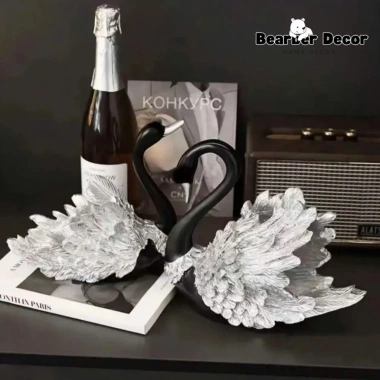 Tượng Thạch Cao Cặp Đôi Thiên Nga - Trang Trí Sang Trọng, Decor Bàn & Nhà 175.000₫