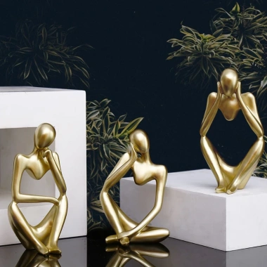 Tượng Vàng Bạc Trang Trí Nhà Cửa - Đa Mẫu Sang Trọng, Giá Ưu Đãi 312.000 VNĐ