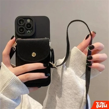 TuTu Crossbody Khe Cắm Thẻ - Túi Đựng iPhone 13‑15, 7‑8 Plus - Vỏ Silicon Chống Sốc