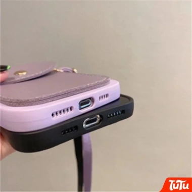 TuTu Crossbody Khe Cắm Thẻ - Túi Đựng iPhone 13‑15, 7‑8 Plus - Vỏ Silicon Chống Sốc
