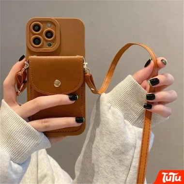 TuTu Crossbody Khe Cắm Thẻ - Túi Đựng iPhone 13‑15, 7‑8 Plus - Vỏ Silicon Chống Sốc