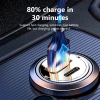 Twitch 120W Mini USB Sạc Xe Hơi PD Siêu Nhanh Đầu Sạc Vô Hình cho Huawei Xiaomi 3