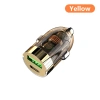 Twitch 120W Mini USB Sạc Xe Hơi PD Siêu Nhanh Đầu Sạc Vô Hình cho Huawei Xiaomi 10