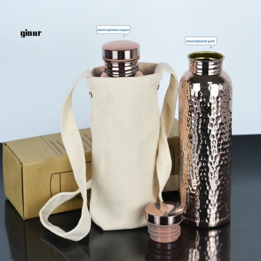 TY Chai Đồng Nguyên 800ml Chống Rò Rỉ - Thiết Kế Búa, Dùng cho Thể Thao & Gym 2