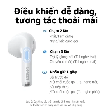 UGREEN LightBuds BT6.0 35h Tai nghe nhét tai không dây IPX5 TWS - 399.000₫ 8