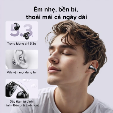 Ugreen Mở Tai S3 Bluetooth - Tai Nghe Thể Thao HD, Kẹp Tai, Giá 359.000₫ 2