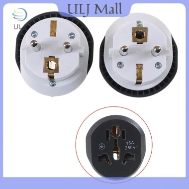ULJ 16A Bộ chuyển đổi du lịch EU đa năng - Chuyển Euro UK US AU sang EU, ổ cắm AC, giá chỉ 42.130₫