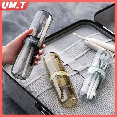 UM.T Hộp Bảo Quản Đa Năng Bàn Chải & Cốc Nước Súc Miệng Du Lịch Di Động Tiết Kiệm Không Gian 4