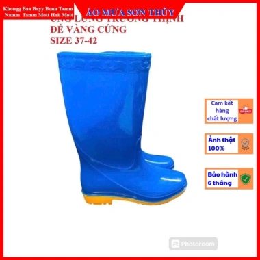Ủng ngắn làm vườn size 36-43 Trường Thịnh đế vàng - Giá ưu đãi 26.000, thích hợp đi mưa, lao động, phượt, xây dựng 6