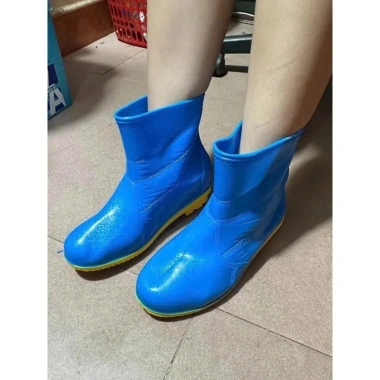 Ủng ngắn làm vườn size 36-43 Trường Thịnh đế vàng - Giá ưu đãi 26.000, thích hợp đi mưa, lao động, phượt, xây dựng 10