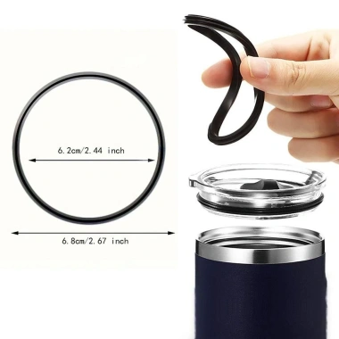 UPLACKEY Miếng Đệm Nắp Cốc & Vòng Đệm Chai Nước Silicon Chống Thấm 16oz-20oz Niêm Phong Tuyệt Đối Giá 31.900 2