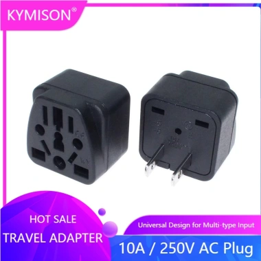 US JP Travel Adapter sang US 2 chân song phẳng 10A 250V Giá 49.514 VND