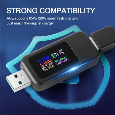 USB Tester KEWEISI KWS-MX18 MX18L - Đo dòng điện & điện áp, màn hình màu, sạc pin 139.000₫