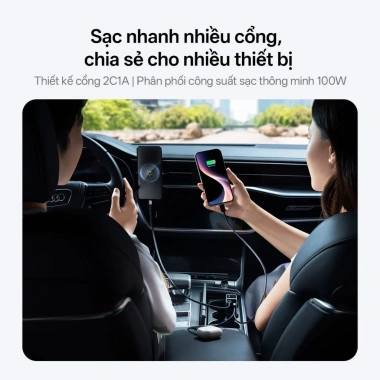 Ưu Đãi Khai Trương CUKTECH Sạc Xe Hơi Nhanh 100W Cáp Rút 70cm Hỗ Trợ Xiaomi 90W & Laptop 65W - 569.000 VND 7