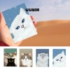 UUMIR Bao Hộ Chiếu Da PU Series Mèo Du Lịch Phim Hoạt Hình Đa Năng Bảo Vệ