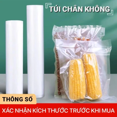 UUOY Túi hút chân không thực phẩm 1 mặt nhám - Đóng kín, bảo quản lâu, chỉ 35.000đ