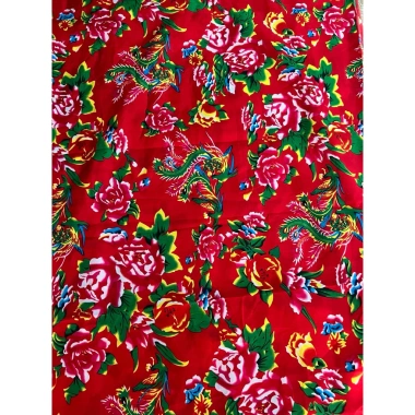 Vải chăn con công cổ xưa decor Tết, Trung thu, trải bàn - Giá 24.000đ giảm từ 29.520đ 7