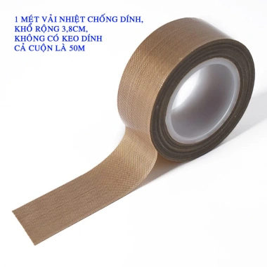 Vải chống dính chịu nhiệt 1m cho máy ép miếng - Cuộn 20m, giảm giá 22.000 VND