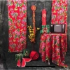 Vải Con Công Nhung Đỏ 1.6m Trang Trí Trung Thu, Lễ Tết, Decor Vintage 59k 2