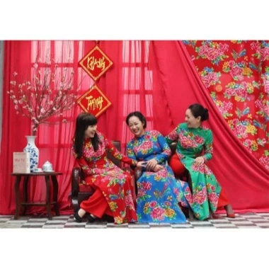 Vải Con Công Nhung Đỏ 1.6m Trang Trí Trung Thu, Lễ Tết, Decor Vintage 59k