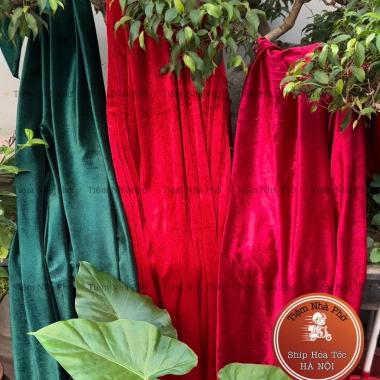 Vải Nhung 1m Decor Lễ Tết Khổ m6 - Làm Nơ và Phông Trang Trí Giá 49.000đ Vải Nhung 1m Decor Lễ Tết Khổ m6 - Làm Nơ và Phông Trang Trí Giá 49.000đ