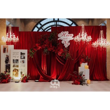 Vải nhung tuyết decor Tết Noel Trung Thu - Phông rạp đám cưới, giảm còn 89.000đ 4