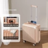 Vali 18 inch xách tay nhẹ, khung nhôm, khóa mật khẩu, lỗ sạc USB, chỗ để ly - Siêu bền, giảm giá tới 19% 10