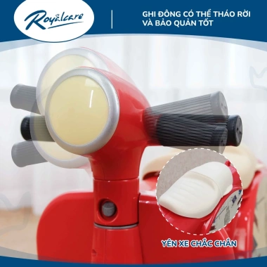 Vali 2 trong 1 cho bé kèm xe chòi chân Vespa - Royalcare 822.217, đồ dùng du lịch, giảm còn 595.000 VND 5