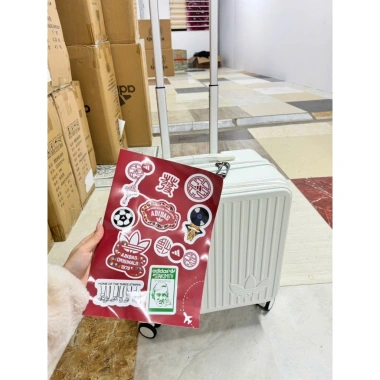 Vali ADIDAS Season 2.025 Ticker tự dán trắng size 20, ngăn laptop, cabin 2.19 triệu 9