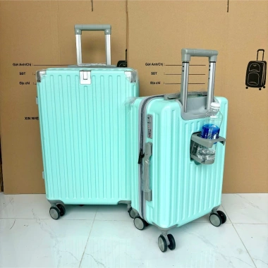 Vali Dẻo ABS+PC Chống Nước, Va Đập Mạnh, Kèm Khay Cốc Nước + Túi Đựng Giày - 329.000₫